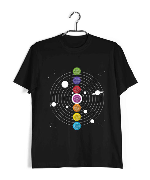 Yoga Fitness Yoga SEVEN CHAKRAS OF KUNDALINI YOGA Custom Printed Graphic Design T-Shirt for Women